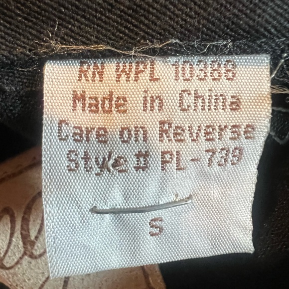 Scully embroidered pearl snap western long sleeve black womens shirt Small - Picture 13 of 14